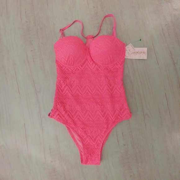 TiniBikini Other - TiniBikini Swimwear Lipstick Pink Size Small NWT